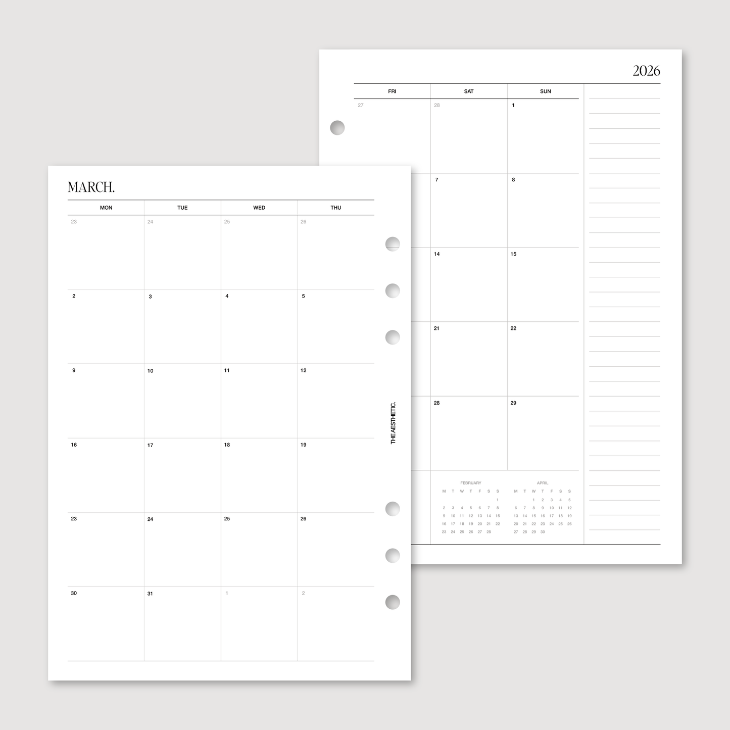 THE 2025/2026 COMPLETE PLANNER INSERTS
