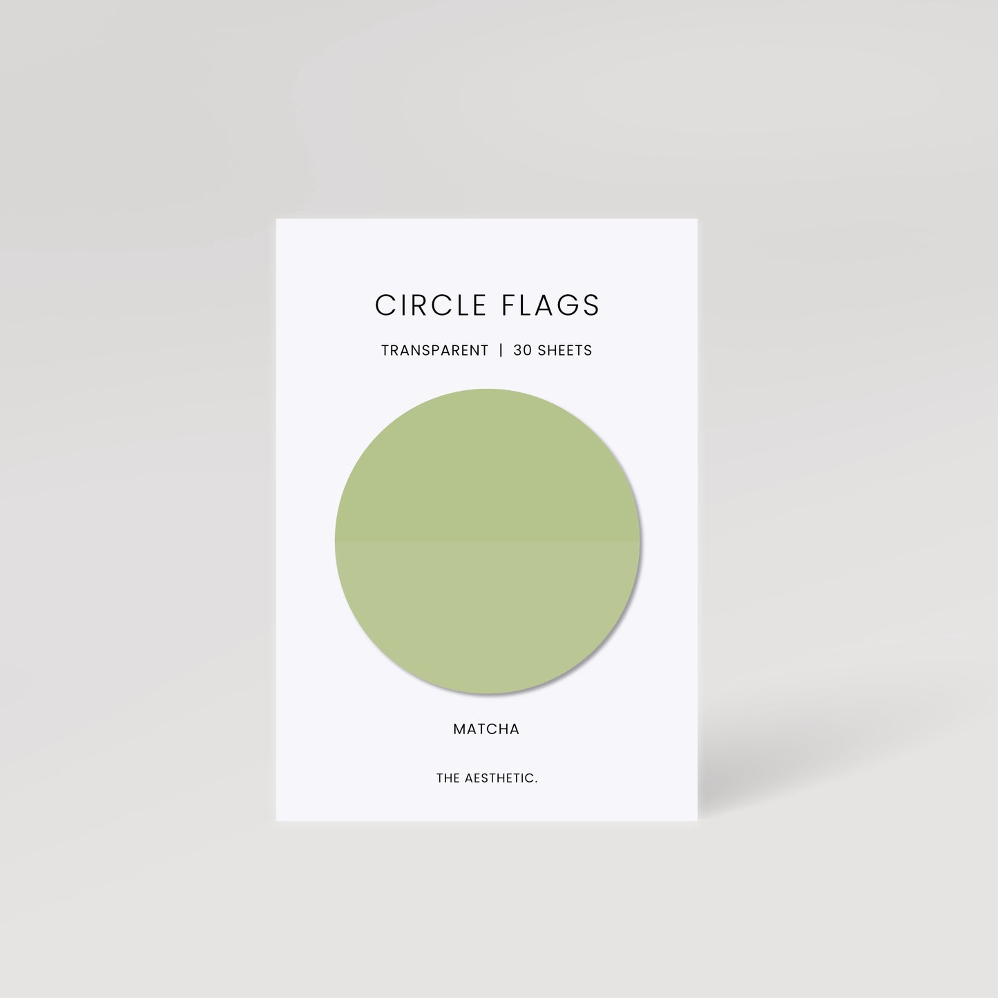 Circle Transparent Page Flags | 5cm