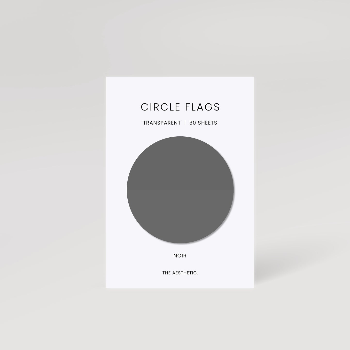 Circle Transparent Page Flags | 5cm
