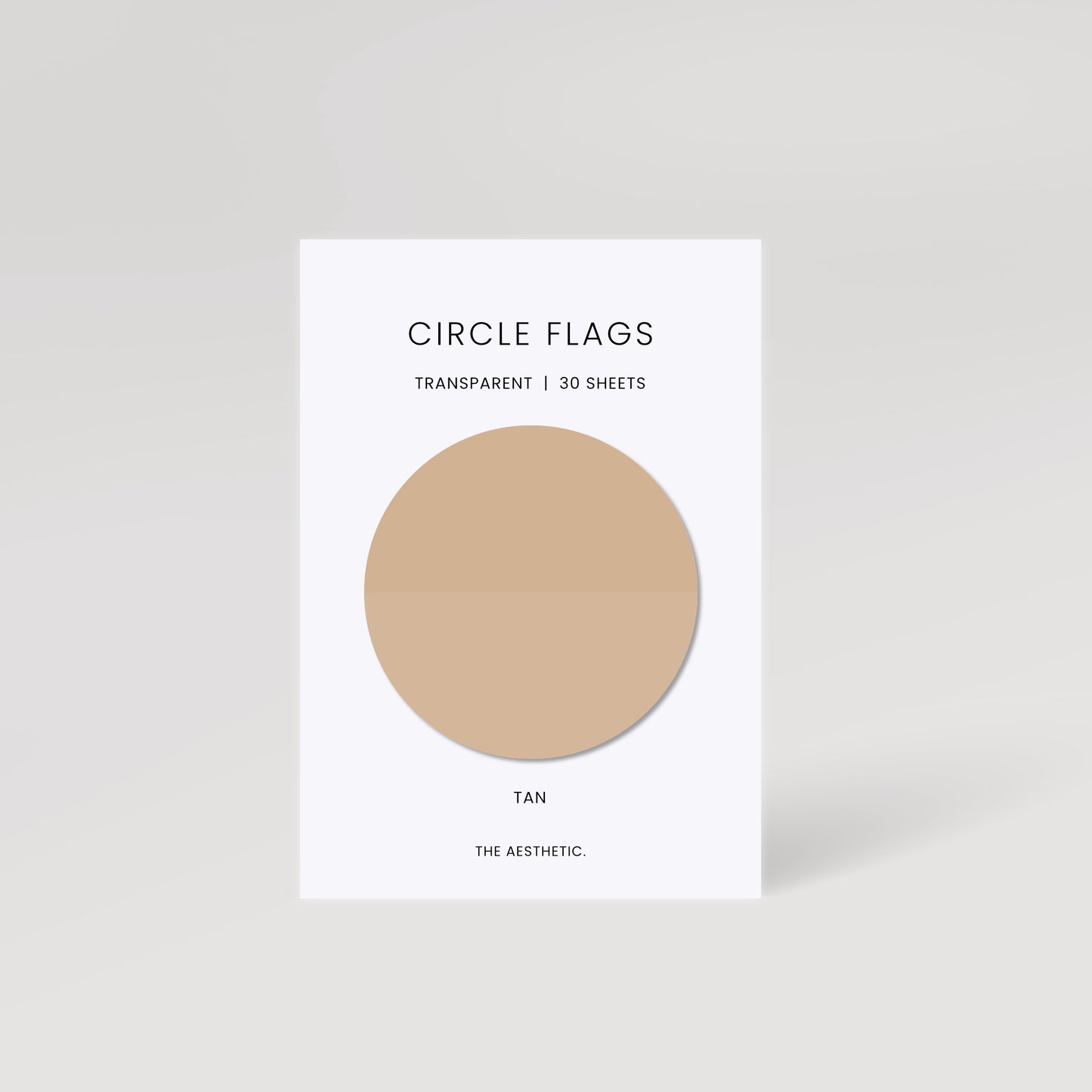 Circle Transparent Page Flags | 5cm