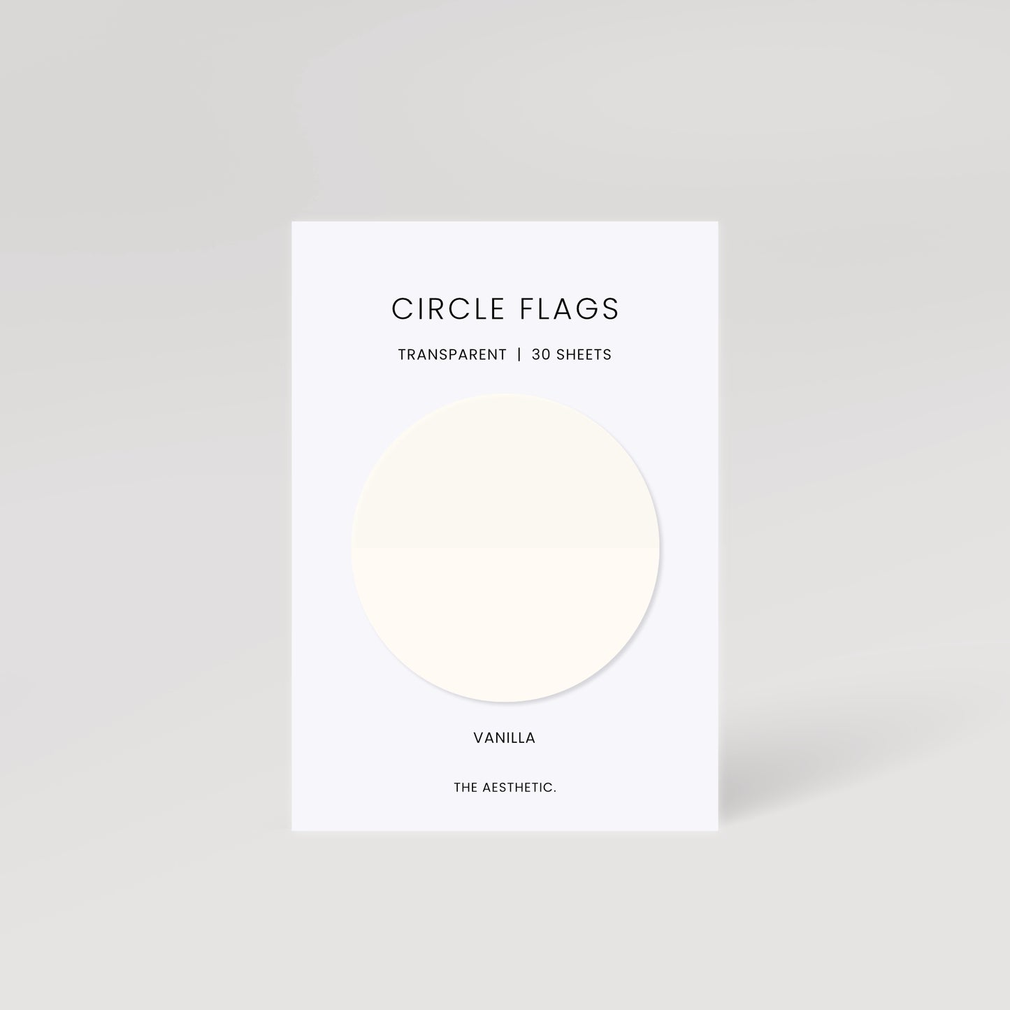 Circle Transparent Page Flags | 5cm