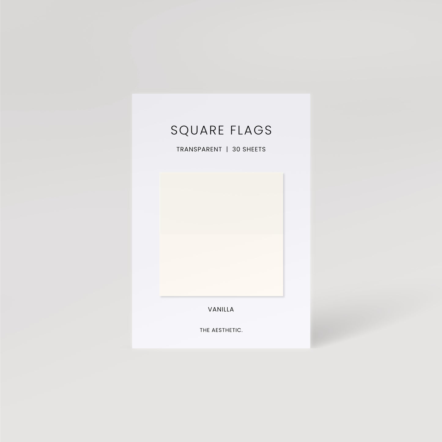 Square Transparent Page Flags | 5cm