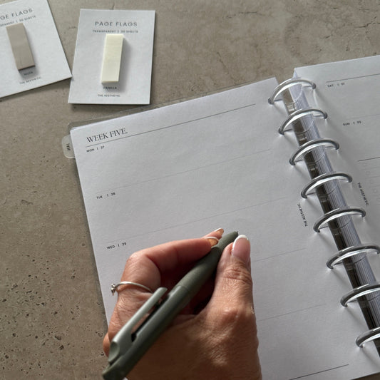 CLEAR PLASTIC PLANNER DISCS | 3 SIZES