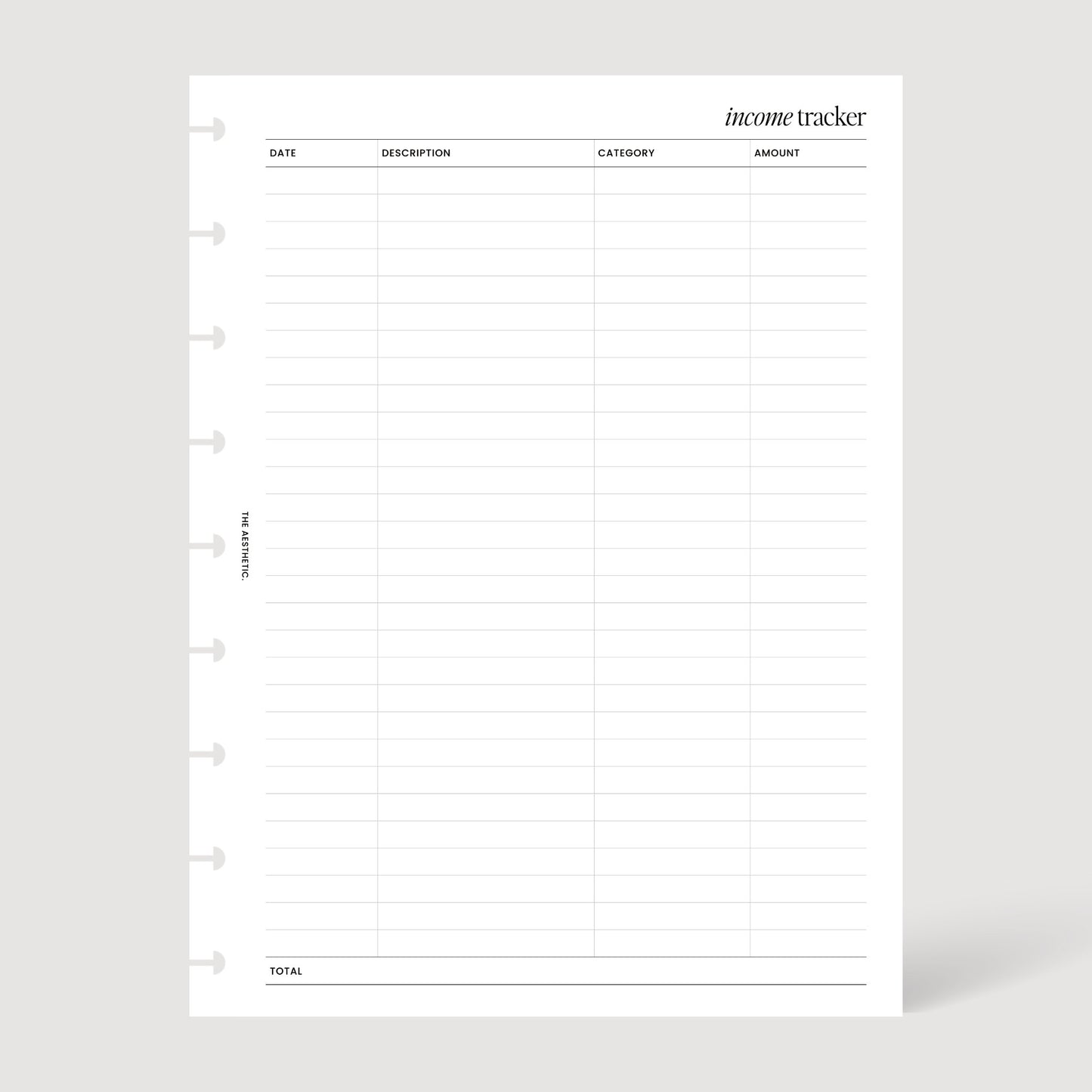 Income Tracker