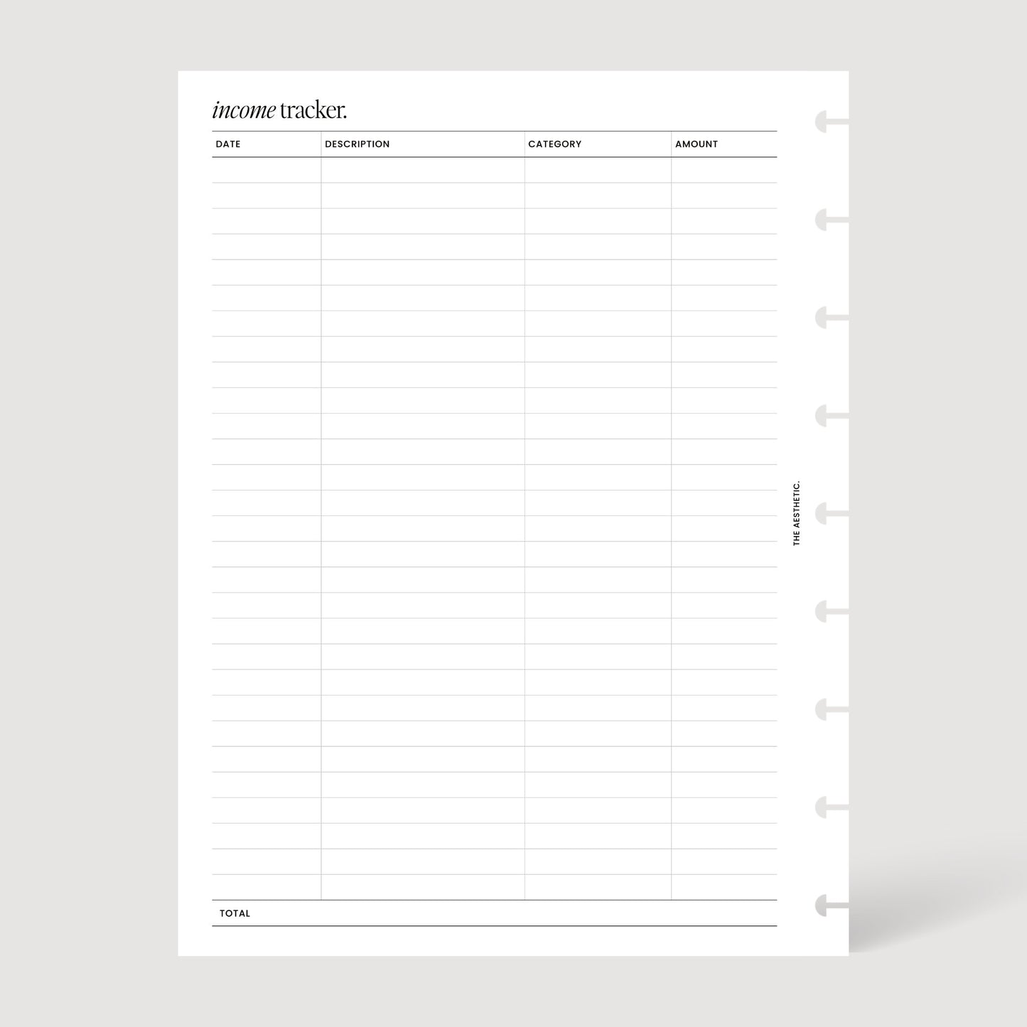 Income Tracker