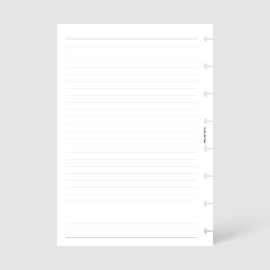 LINED NOTES INSERTS | PRINTABLE