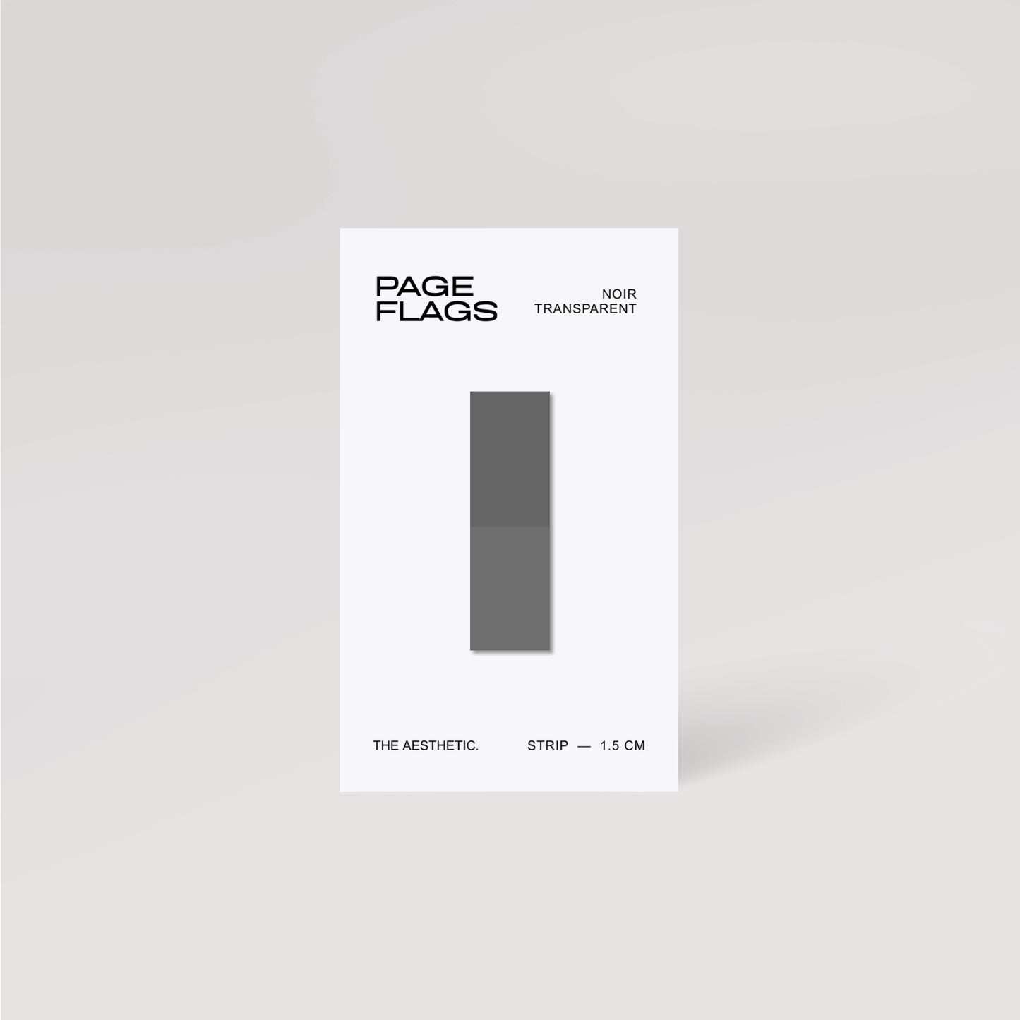 STRIP TRANSPARENT PAGE FLAGS | 1.5CM