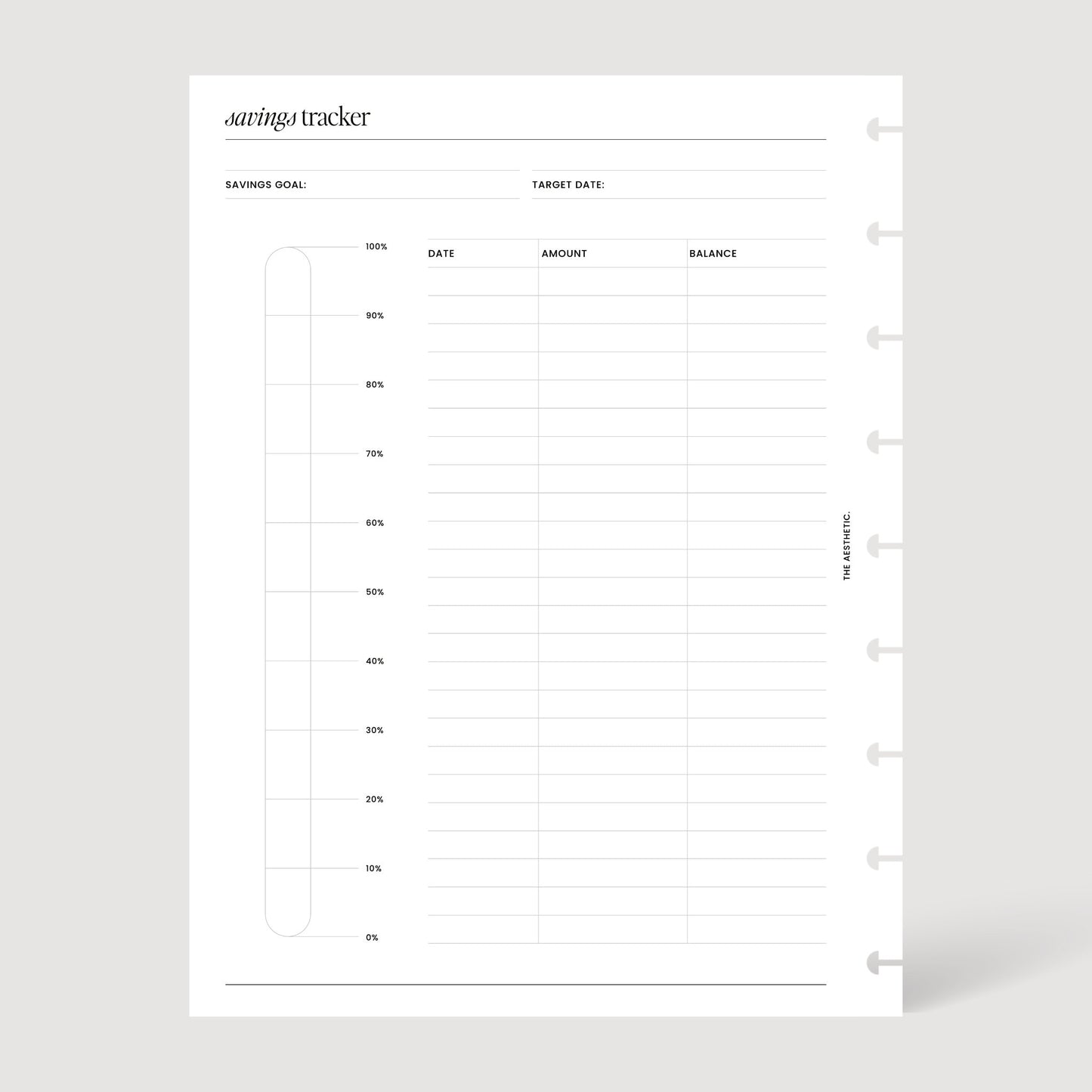 Savings Tracker