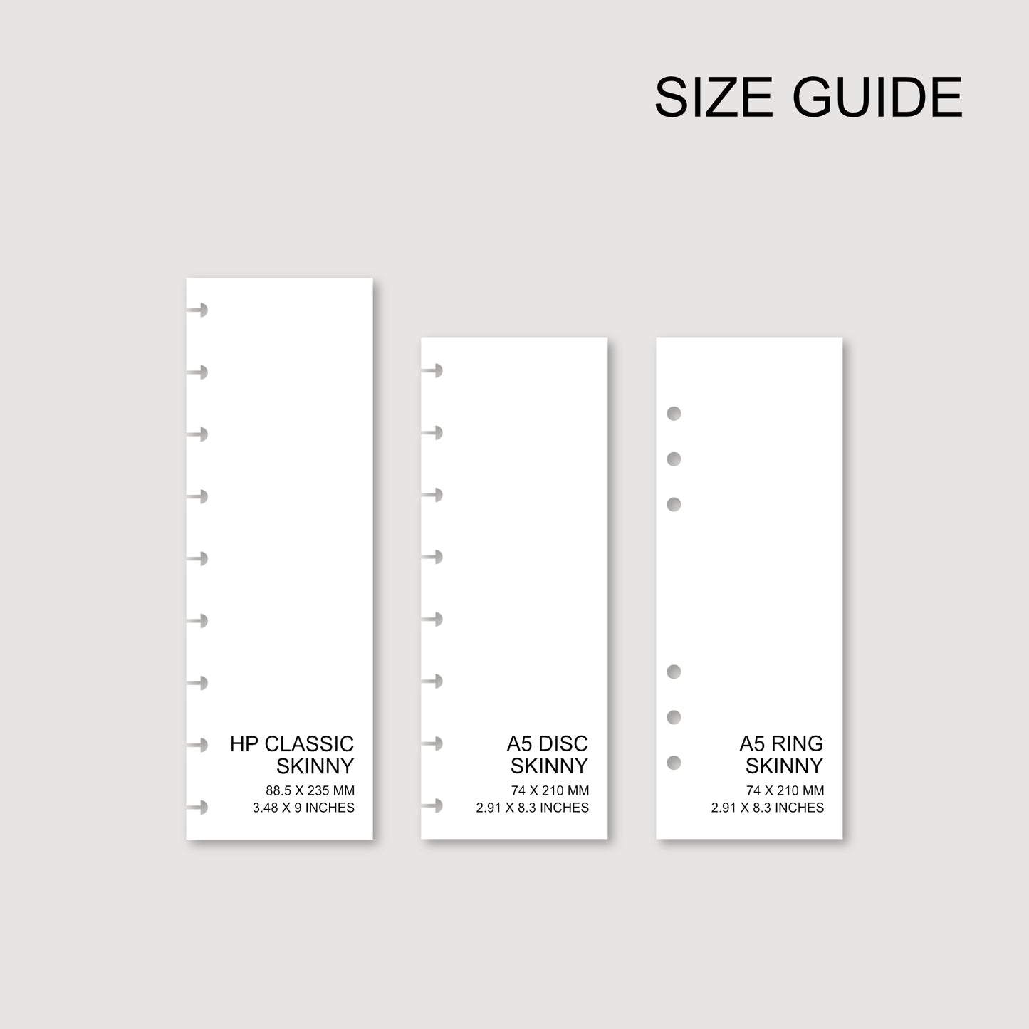 MEAL PLAN SKINNY INSERTS | PRINTABLE