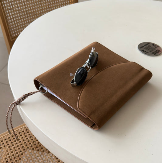 TAN SUEDE PLANNER COVER