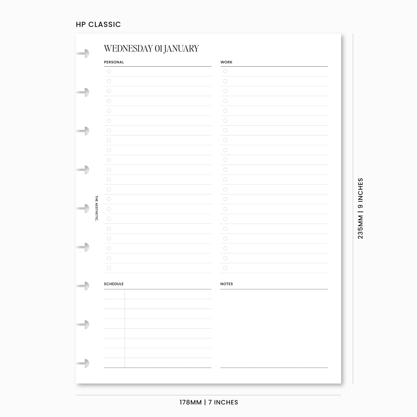 2025 Dated Daily Planner Inserts | Personal & Work Edition | DO1P