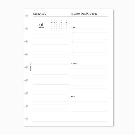 2025 Dated Daily Planner Inserts | 2DOP