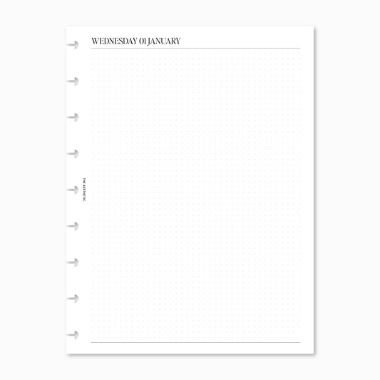 2025 Dated Dotted Journal Inserts | DO1P