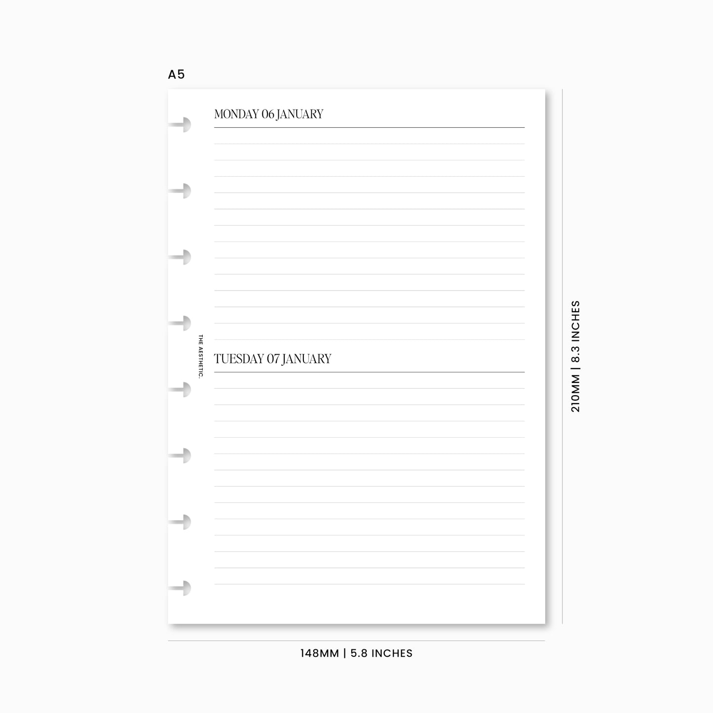 2025 Dated Lined Journal Inserts | 2DOP