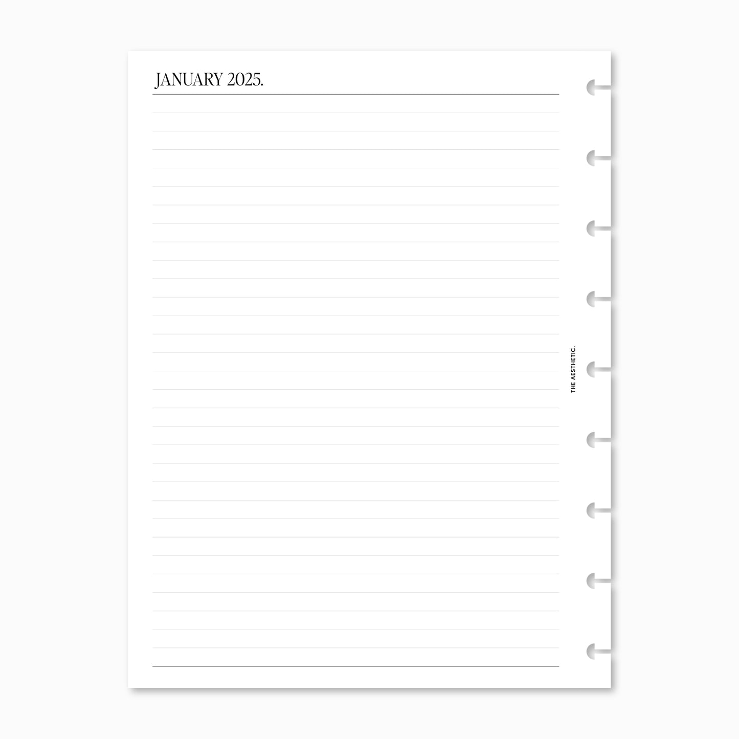 2025 Dated Weekly Schedule Planner Inserts | WO2P