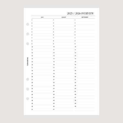 THE 2025/2026 COMPLETE PLANNER INSERTS
