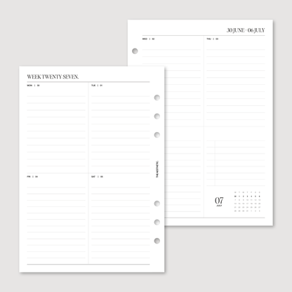 THE 2025/2026 COMPLETE PLANNER INSERTS