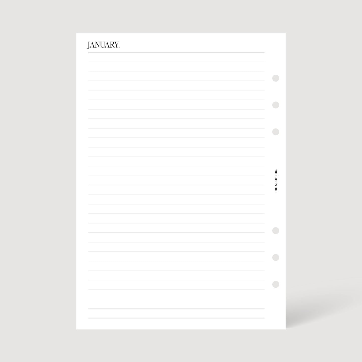 2026 MONTHLY PLANNER INSERTS