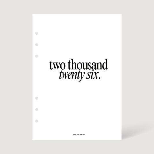 2026 COMPLETE PLANNER INSERTS