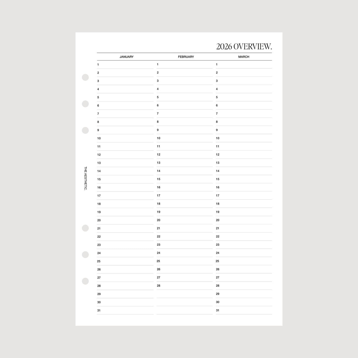 2026 COMPLETE PLANNER INSERTS