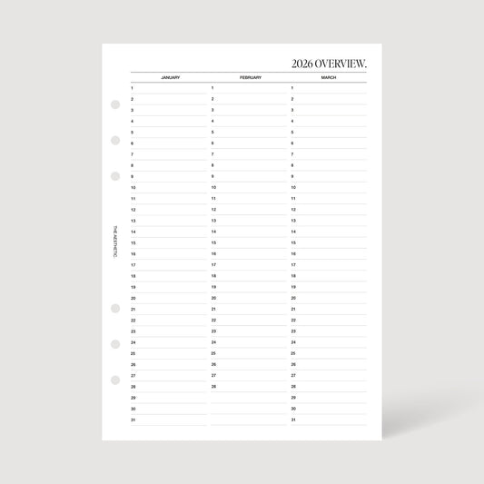 2026 YEAR OVERVIEW INSERTS