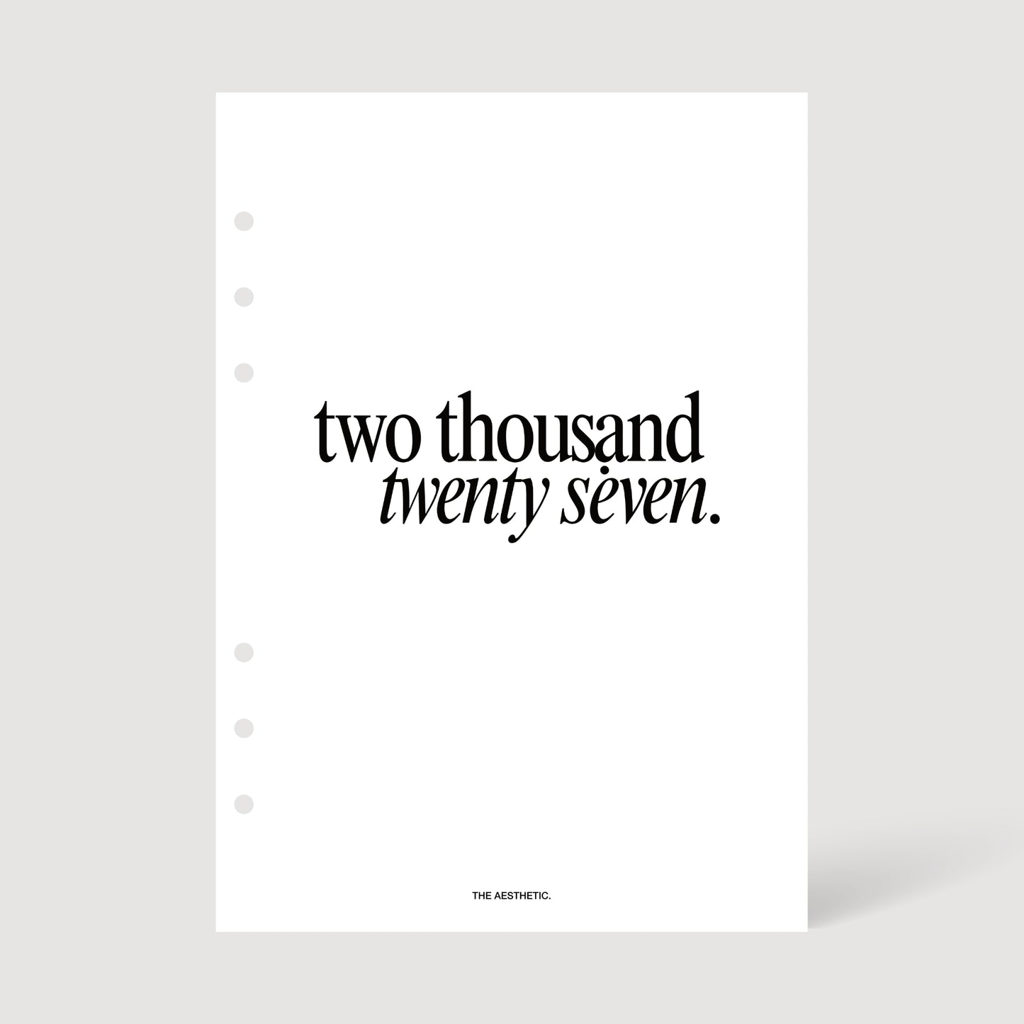 2027 COMPLETE PLANNER INSERTS