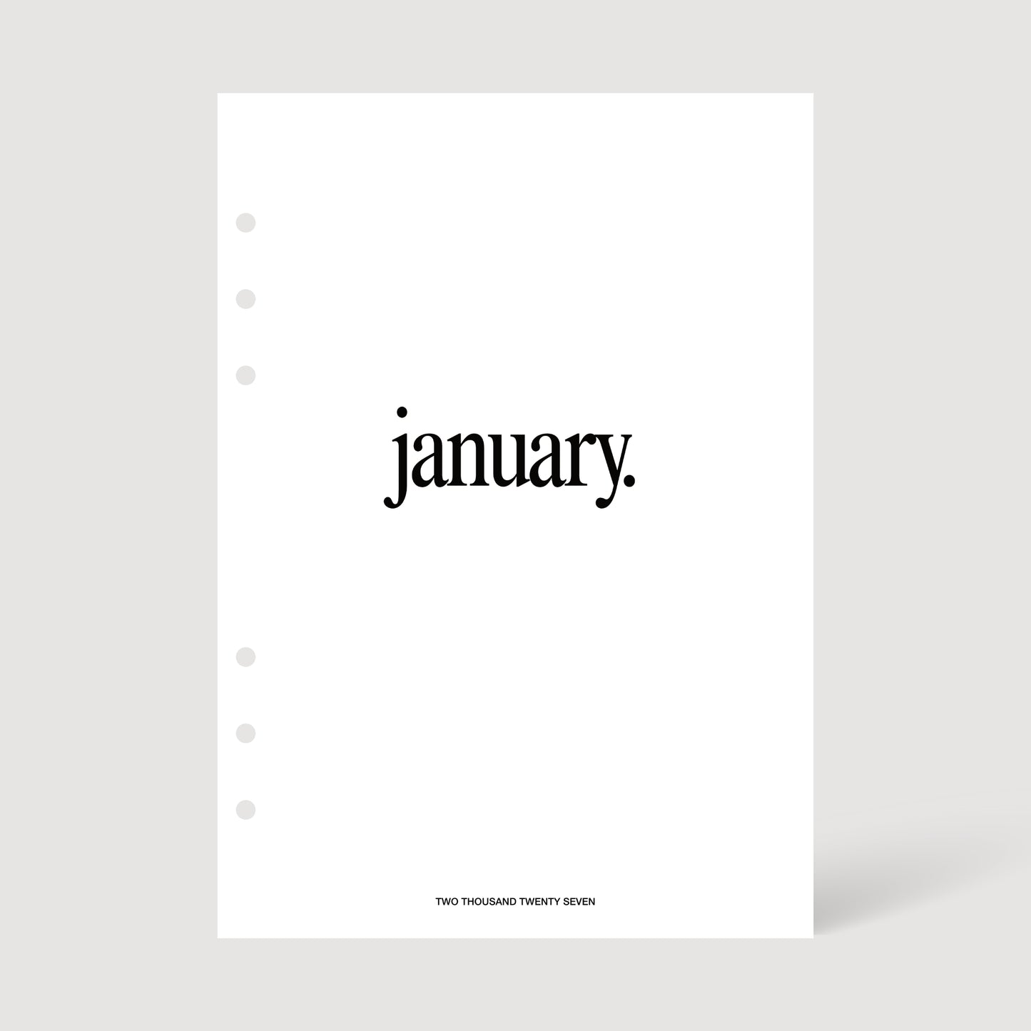 2027 COMPLETE PLANNER INSERTS