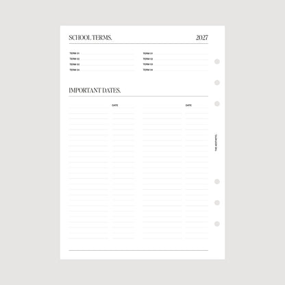 2027 COMPLETE PLANNER INSERTS