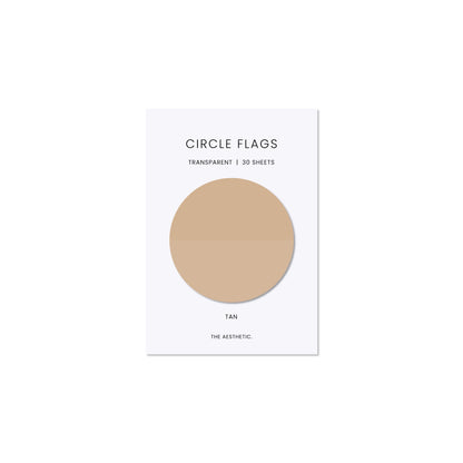 Circle Transparent Page Flags | 5cm