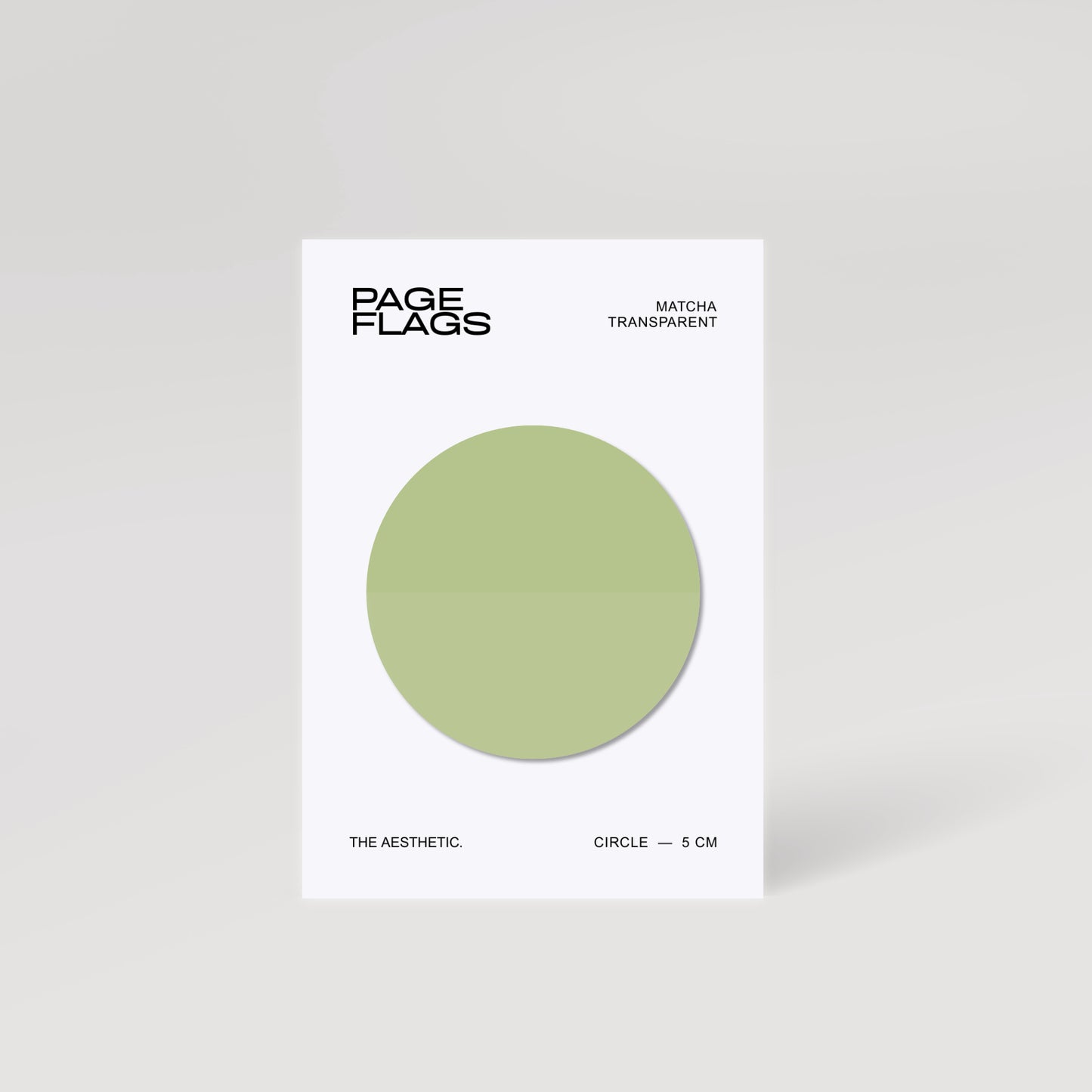 CIRCLE TRANSPARENT PAGE FLAGS | 5CM