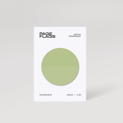 CIRCLE TRANSPARENT PAGE FLAGS | 5CM
