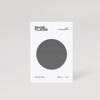 CIRCLE TRANSPARENT PAGE FLAGS | 5CM