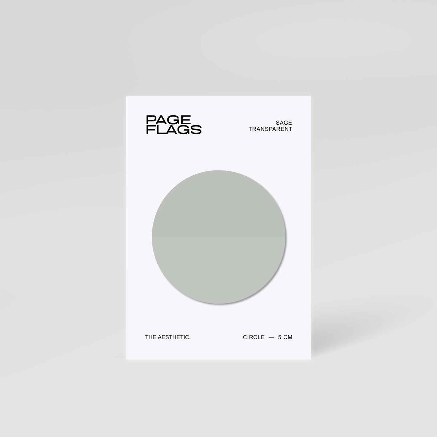CIRCLE TRANSPARENT PAGE FLAGS | 5CM