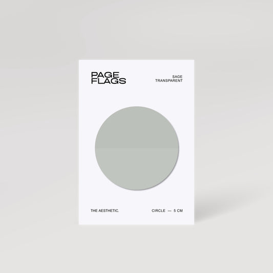 CIRCLE TRANSPARENT PAGE FLAGS | 5CM