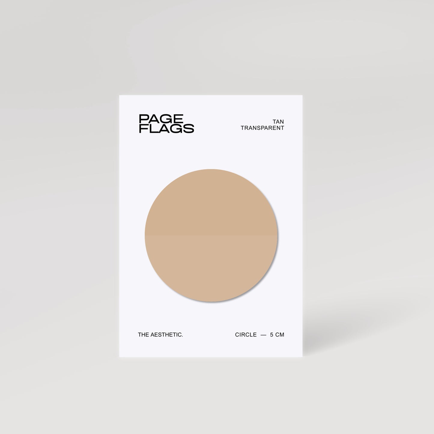 CIRCLE TRANSPARENT PAGE FLAGS | 5CM