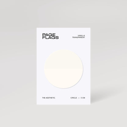 CIRCLE TRANSPARENT PAGE FLAGS | 5CM