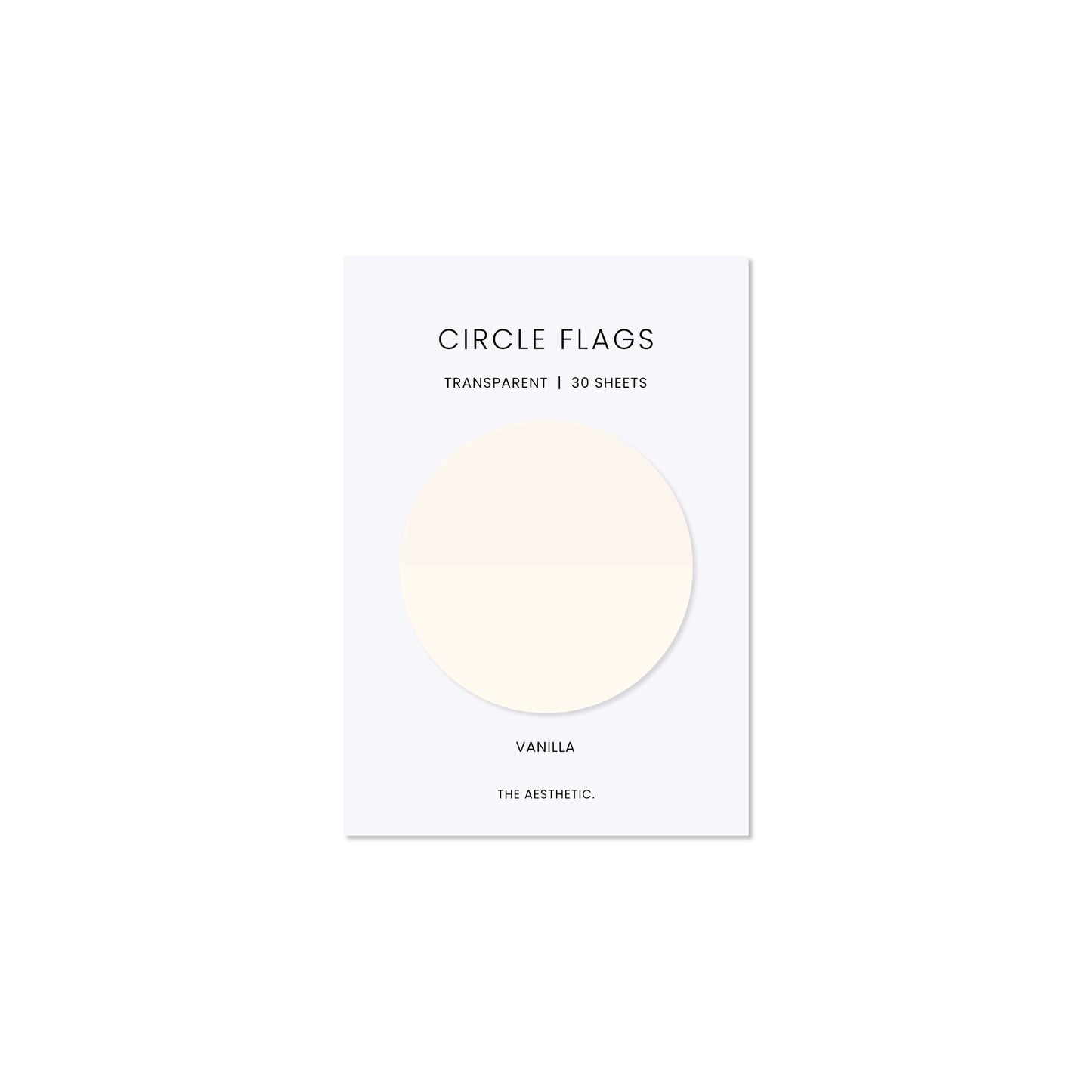 Circle Transparent Page Flags | 5cm