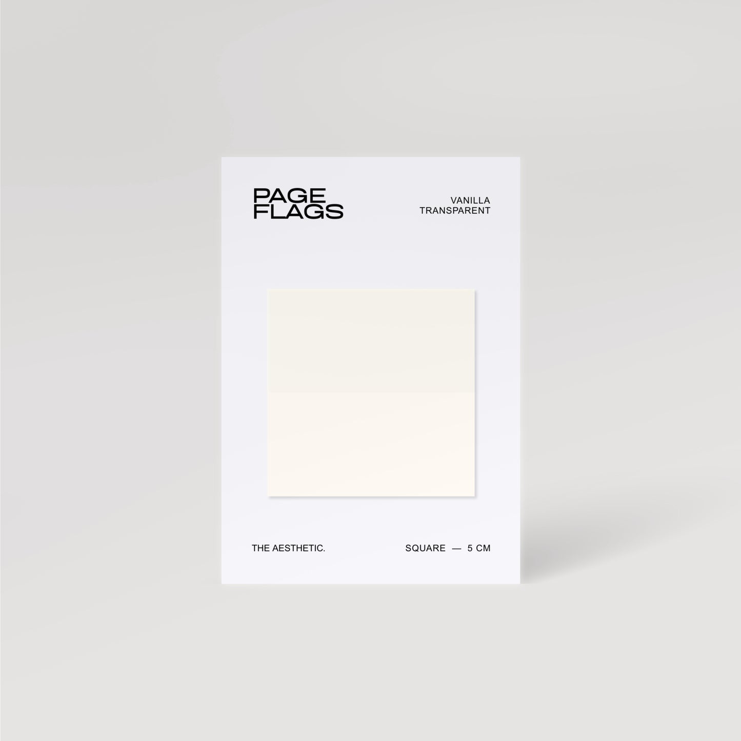 SQUARE TRANSPARENT PAGE FLAGS | 5CM
