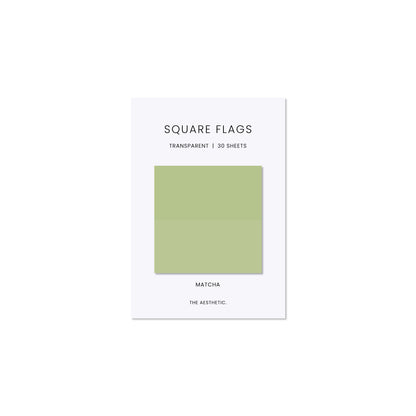 Square Transparent Page Flags | 5cm