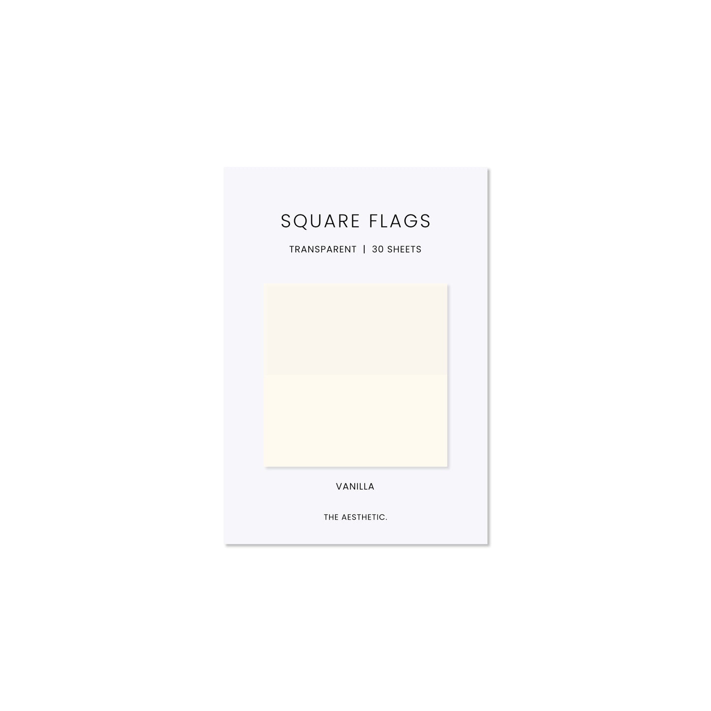 Square Transparent Page Flags | 5cm