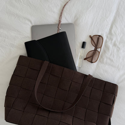 BLACK LEATHER PLANNER COVER
