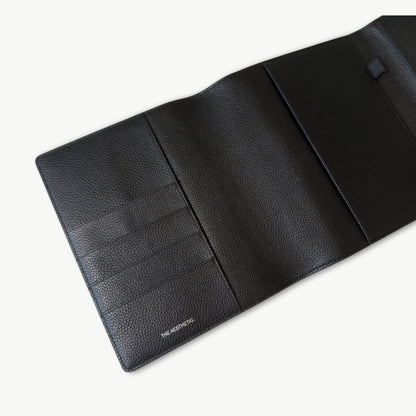 BLACK LEATHER PLANNER COVER