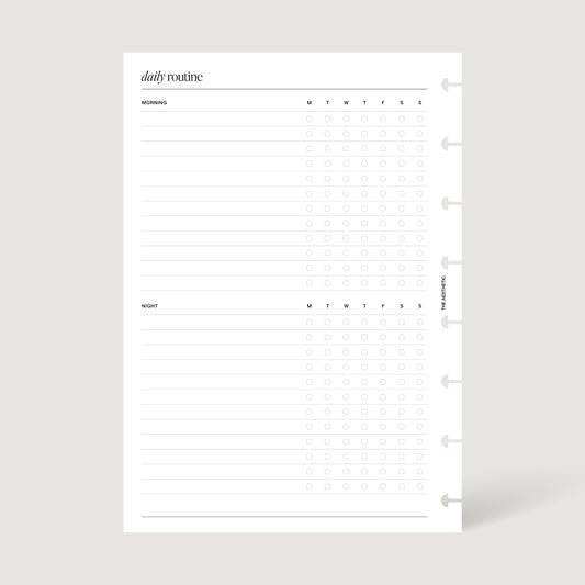 DAILY ROUTINE INSERTS | PRINTABLE