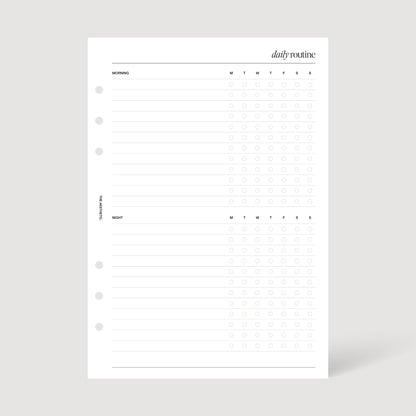 DAILY ROUTINE INSERTS | PRINTABLE