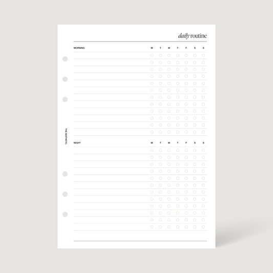 DAILY ROUTINE INSERTS | PRINTABLE