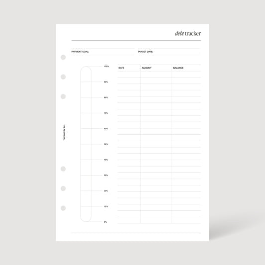 DEBT TRACKER INSERTS | PRINTABLE