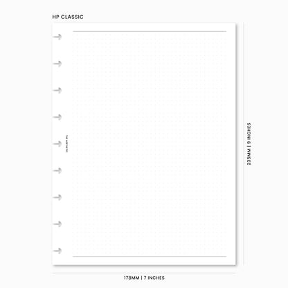 Dot Grid Notes Inserts