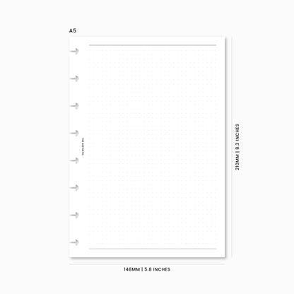 Dot Grid Notes Inserts