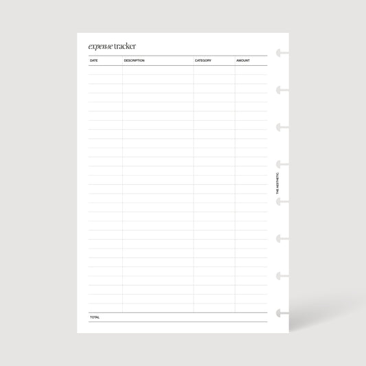 EXPENSE TRACKER INSERTS | PRINTABLE