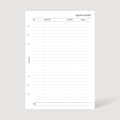 EXPENSE TRACKER INSERTS | PRINTABLE